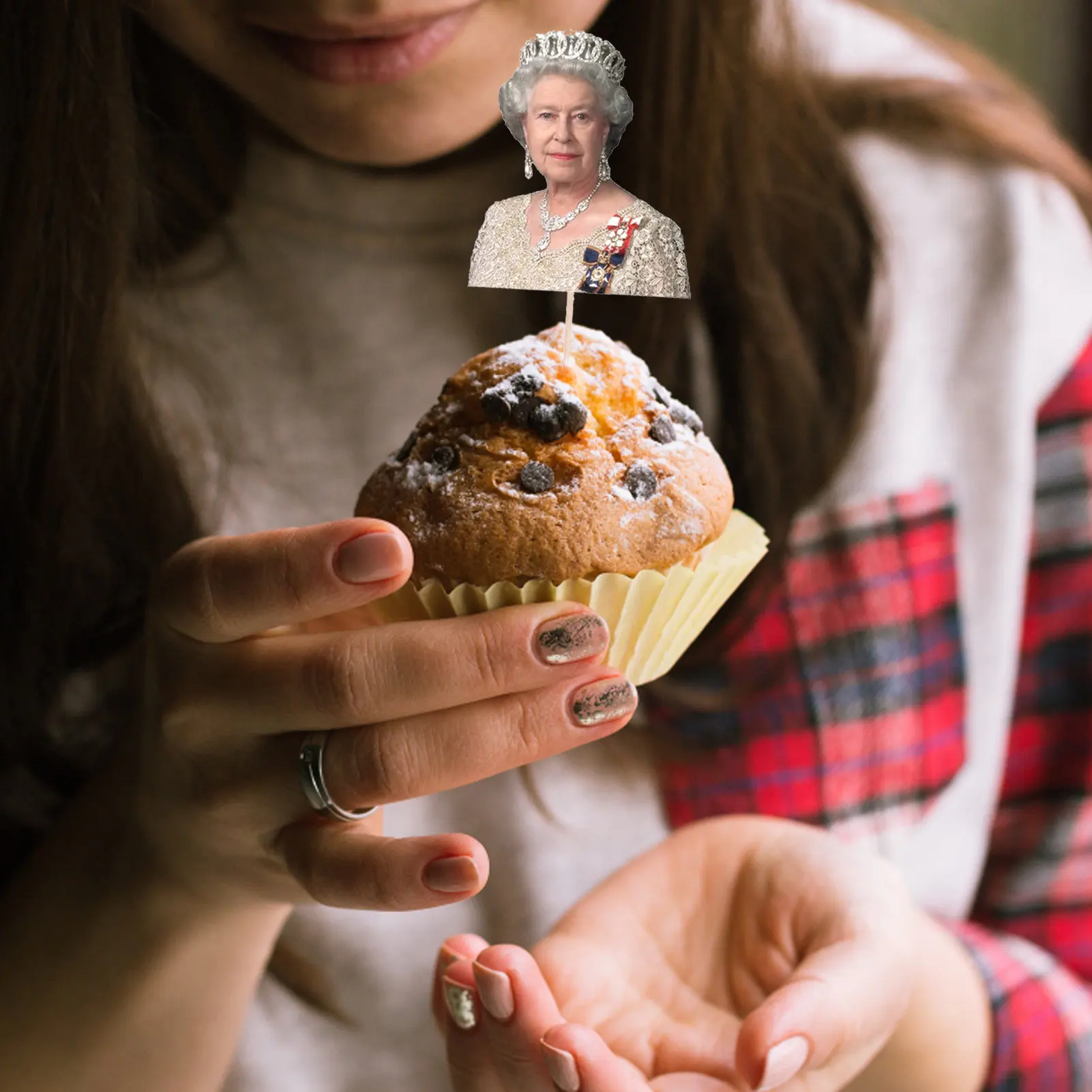 Украшения для торта Королева юбилейта топперы кексов Елизавета флаг Юнион Джек и