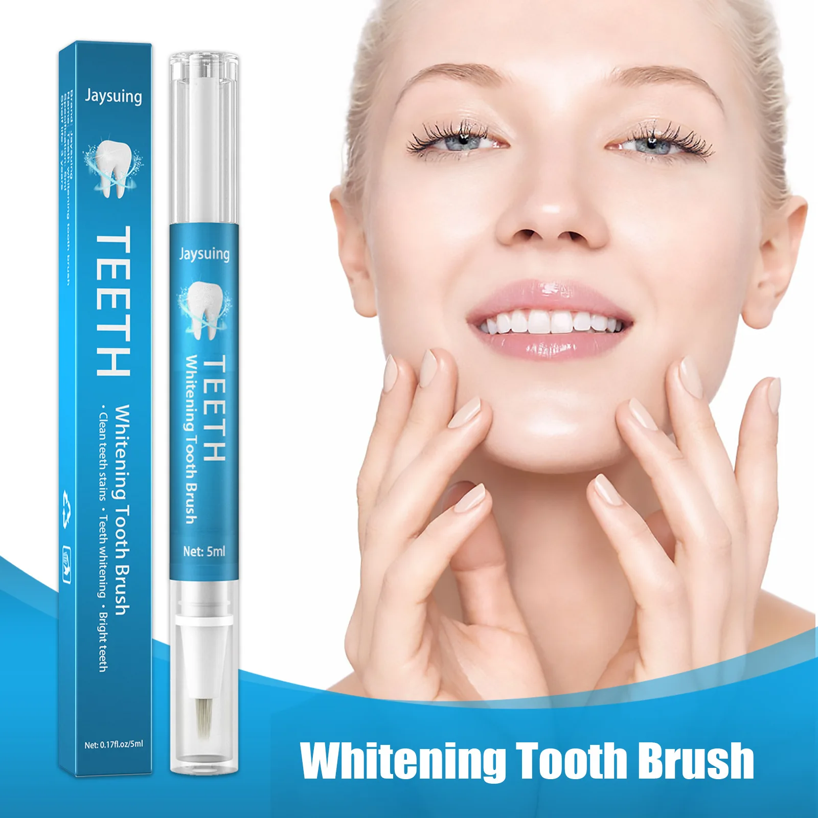

5ml Teeth Whitening Pen Tooth Gel Whitener Bleach Remove Stains Oral Hygiene Instant Smile Teeth Whitening Kit Cleaning Serum