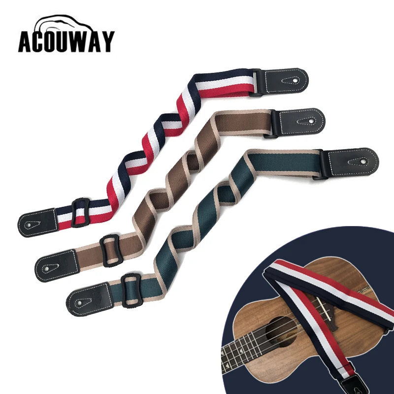 Acouway ремешок для укулеле прочный регулируемый зажим на Гавайских гитарных гитар