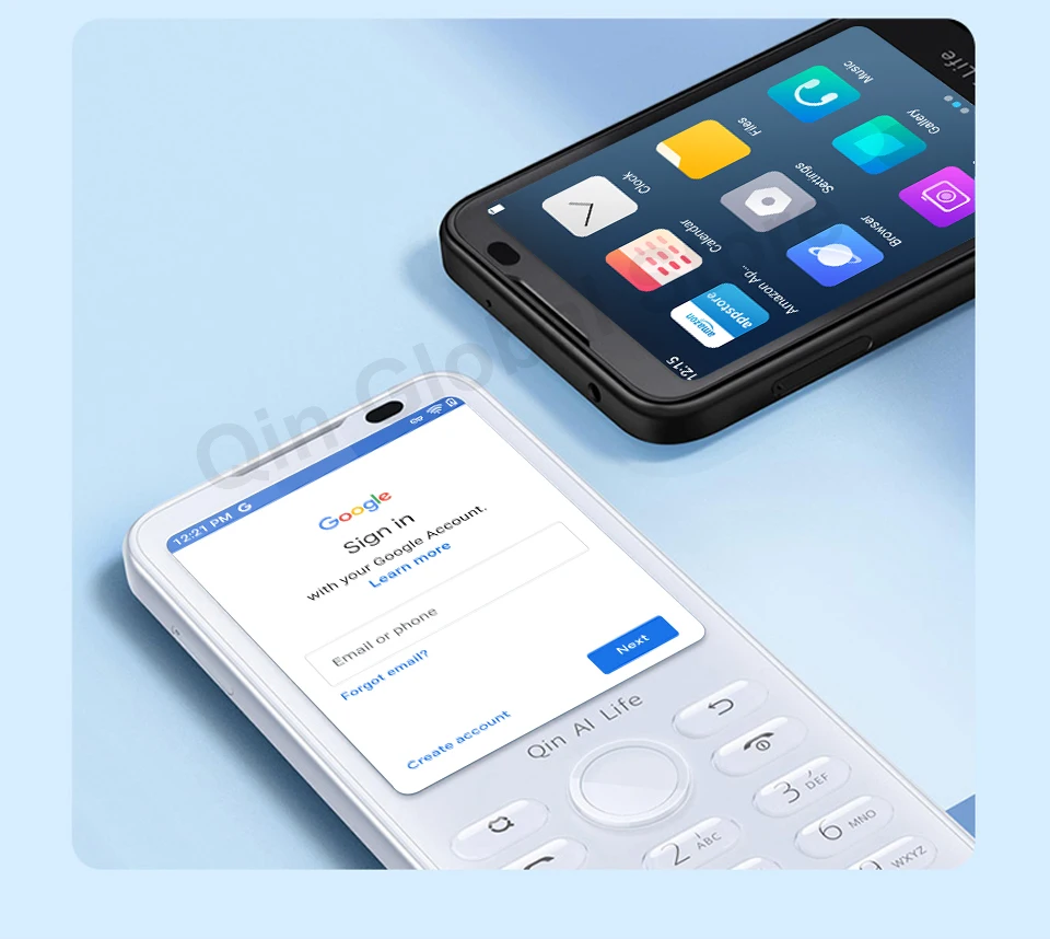 Qin F21 Pro Global Verison Playstore Smart Touch Screen Phone Wifi 5G+2.8 Inch 3GB + 32GB/4GB 64GB Bluetooth 5.0 No Camera Phone