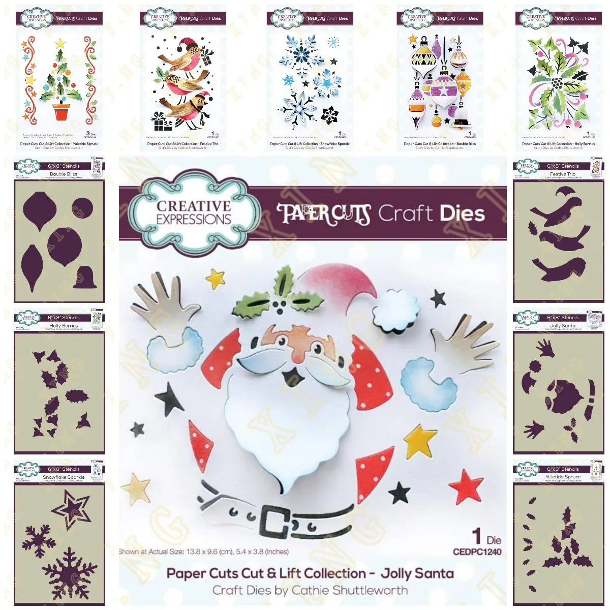 

Christmas Santa Snowflake New Metal Cutting Dies Stencils for Scrapbook Diary Decoration Stencil Embossing Template DIY Greeting