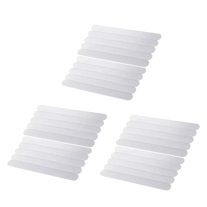 

30Pcs Anti-Slip Strips Safety Shower Treads Stickers Bathtub Non Slip Stickers Stair Step Anti Slip Tape 7.87Inch