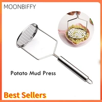 kitchen gadget creative mud press potato masher ricer puree juice maker stainless steel potatoes crusher pusher fruit tools