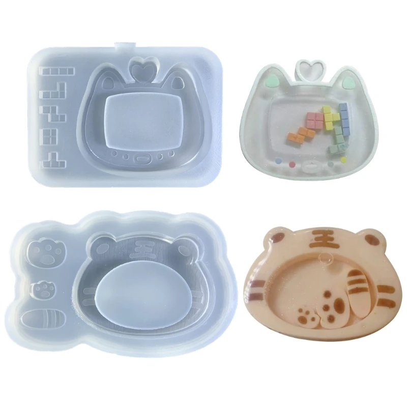 

Games Silicone Resin Mold Quicksand Epoxy Casting Molds Resin Shaker Mold DIY Pendant Keychain Jewelry Making Mold