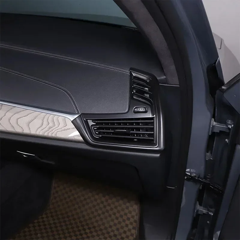Для BMW X5 G05 X6 G06 2019-2022 ABS матовый черный приборная панель автомобиля боковая крышка