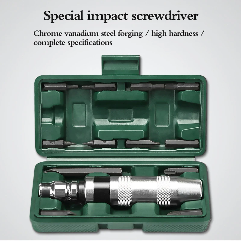 

Motorcycle Heavy Duty 1/2" 5 Piece Multipurpose Impact Driver Kit