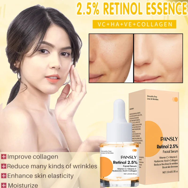

RetinolStock Solution Moisturizing and Desalinating Fine Lines Essence Staying Up Late First Aid Essence Anti-aging Serum Facial
