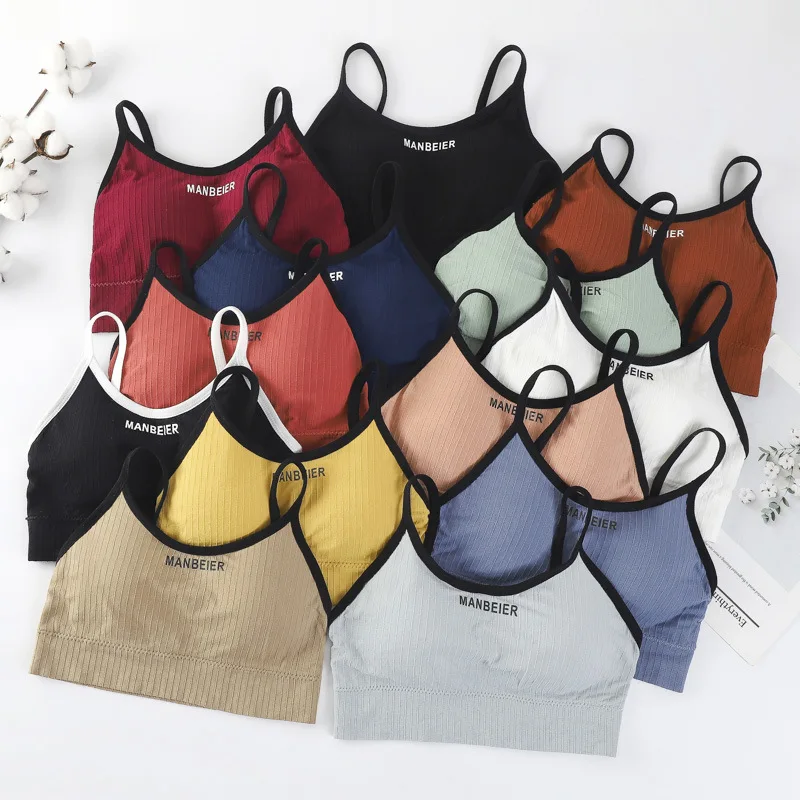 

New Sports Bra For Women Gym Sexy Crop Top Bra Women Cotton Underwear Soft Comfort Tube Tops Female Brassiere Tops For Girls