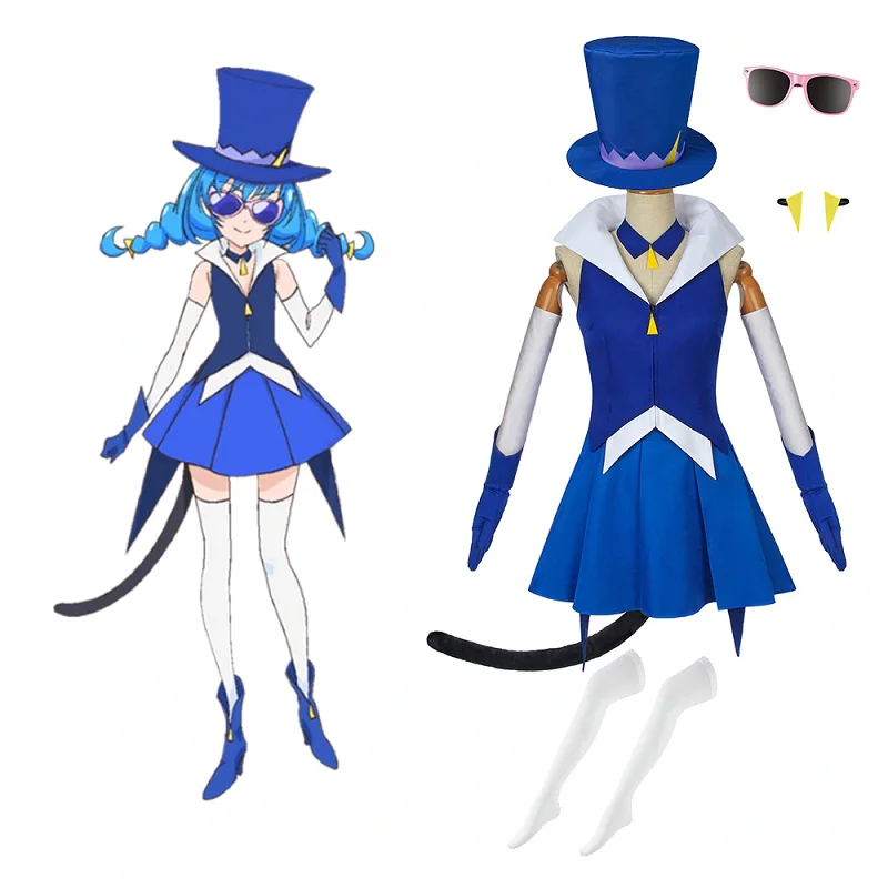 

Hot new precure star flash blue cat yuni Cosplay clothing adult clothing