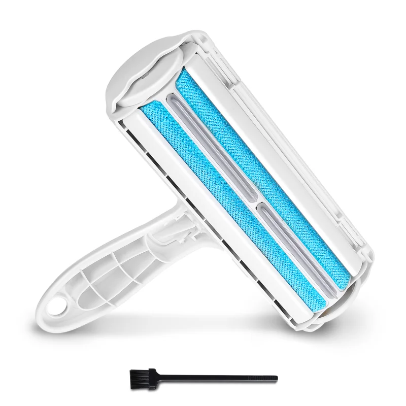 

Pet Hair Remover Roller 2-Way Removing Dog Cat Hair From forniture Self-cleaning Lint Pet Hair Remover One Hand Operat