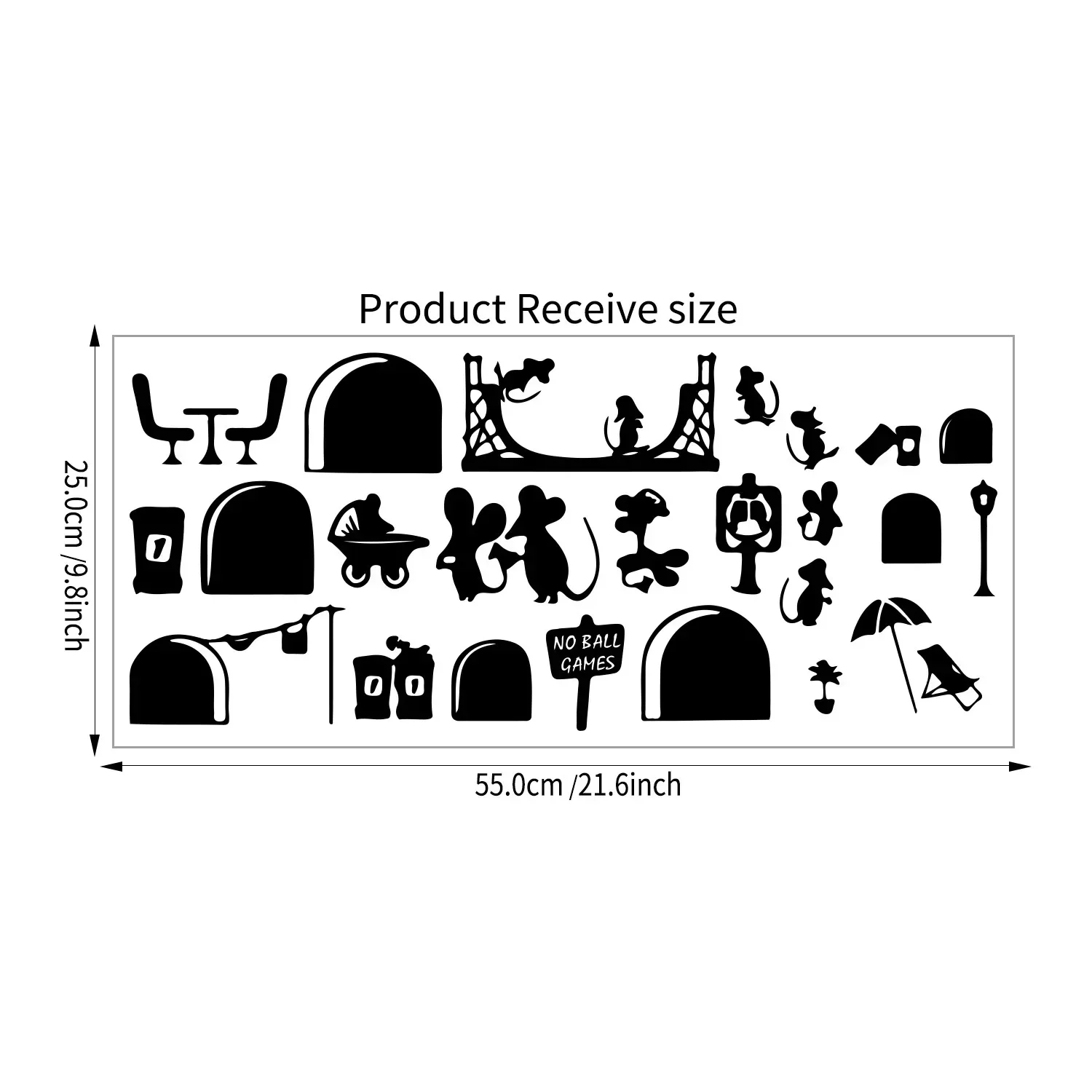 

Съемные черные пиццы и мыши, милые наклейки на стену, украшения, наклейки на панель переключателя, лестница, забавная детская комната, настенная художественная роспись