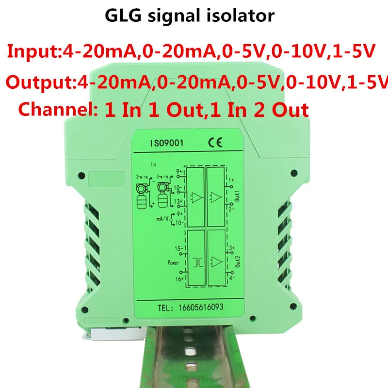 

DC Signal Isolator Isolated Converter Isolation Sensors Current Voltage Transmitter Multiple Input Multiple Output 4-20MA 0-5V
