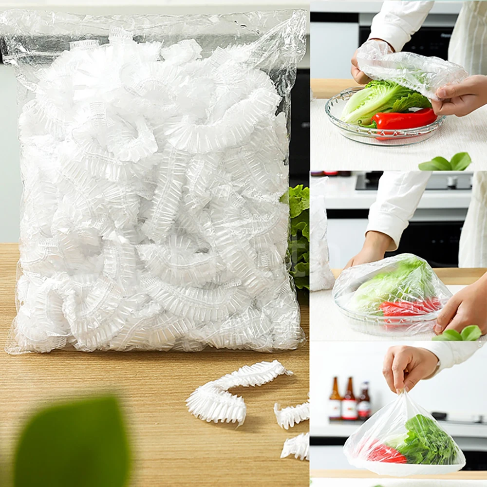 

Пищевой 100 шт. консервирующая пленка крышки для хранения пищевых продуктов одноразовая пластиковая упаковка многоразовая кухонная одноразовая защитная пленка для пищевых продуктов
