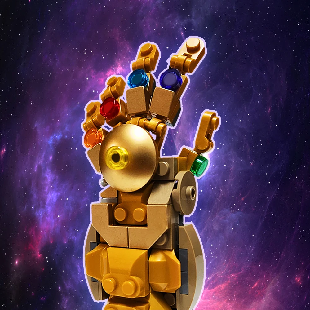 

MOC 15744 Mini Infinity Gauntlet Building Blocks Movie And TV Cartoon DIY Gloves Bricks Children's Toys Christmas Birthday Gifts