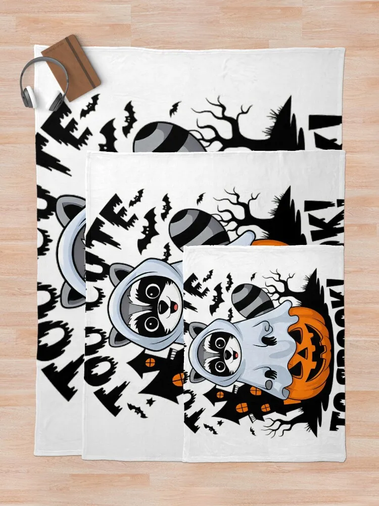 Енот Хэллоуин Призрак слишком милый чтобы спойкати! Одеяло Волосатые Одеяла Для