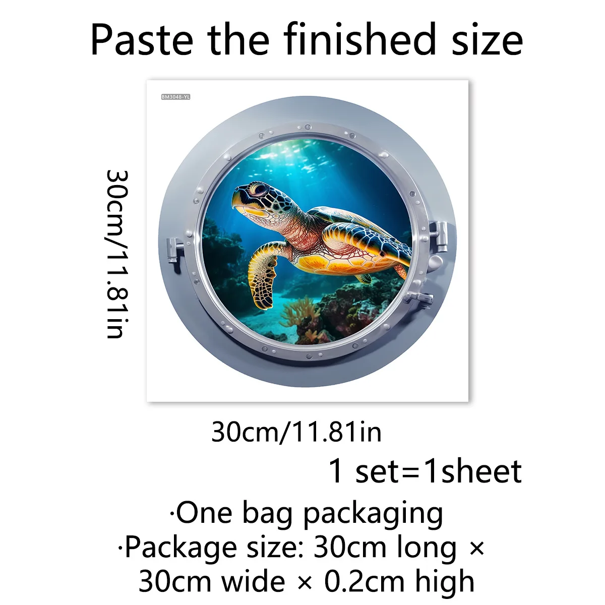 Наклейки на стену в виде подводной рыбы новые наклейки из ПВХ для ванной комнаты