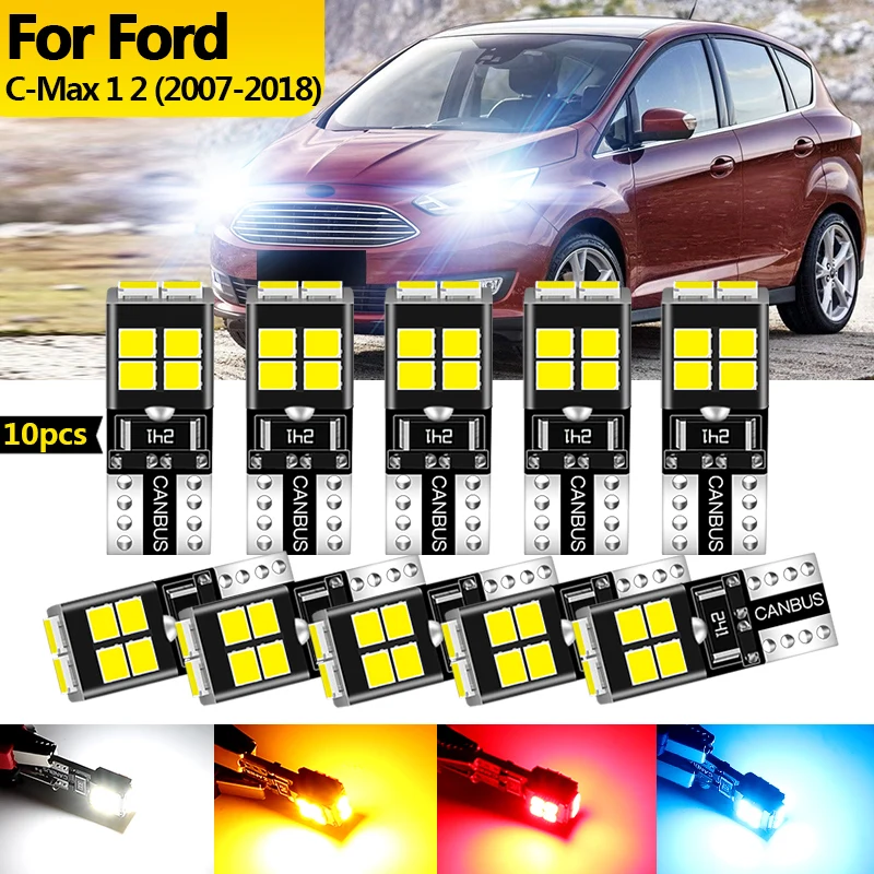 10 шт. 12 В для Ford C-Max 1 2 2007 2008 2009 2010-2018 светодиодный габаритный фонарь стояночная