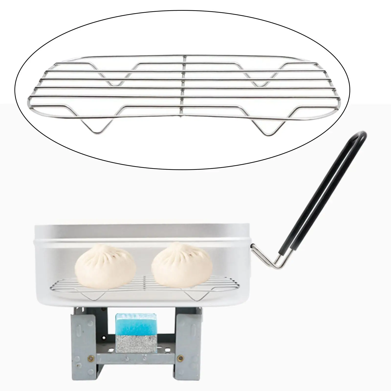 Ланч-бокс из нержавеющей стали стойка для готовки на пару альпинизма пикника