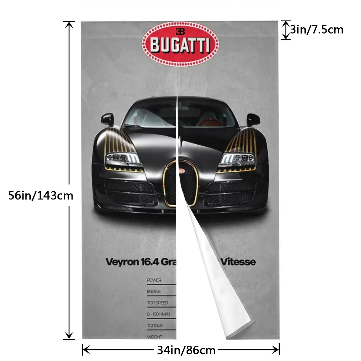 Фото Спортивная черная однотонная шторка на дверь для Nissan Skyline R34 GT-R (для хостелов) №3