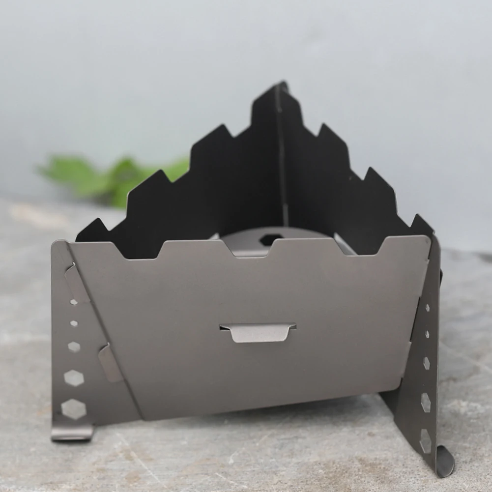 

Solid Alcohol Stove Stand Camping Windproof Assembly Solid Fuel Stove Outdoor Titanium Versatile Fuel Ultralight Compact