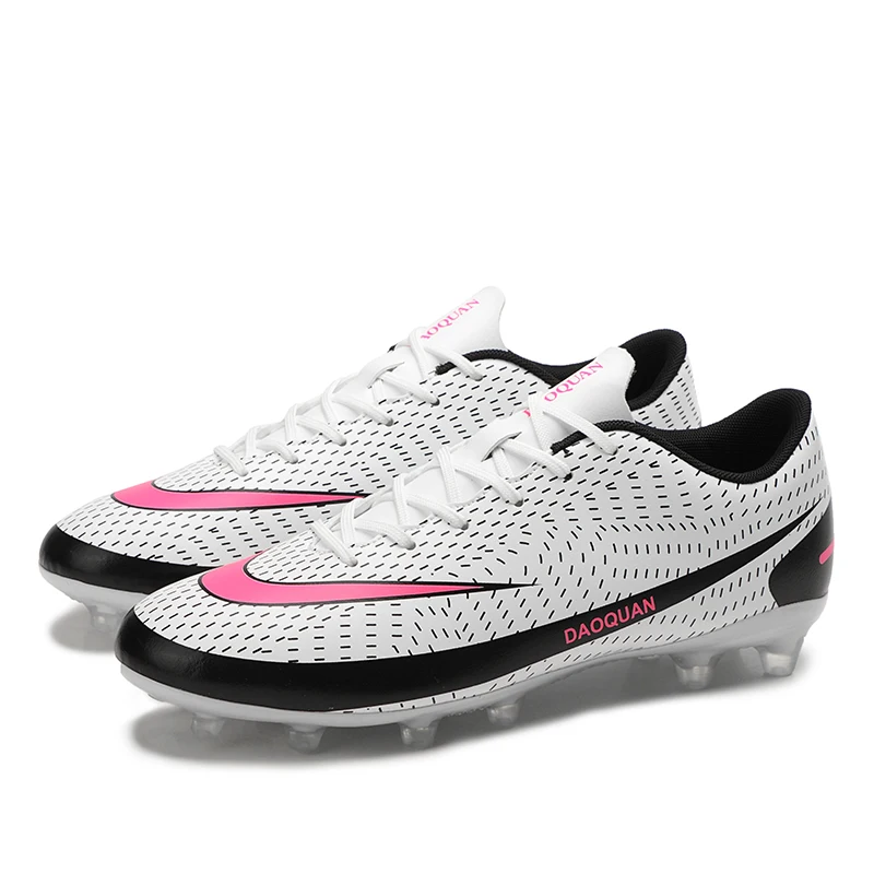 Hot Men Soccer Shoes Children Antiskid Training Football Shoes Tf/ag Women Outdoor Comfortable Low Top Artificial Grass Sneakers