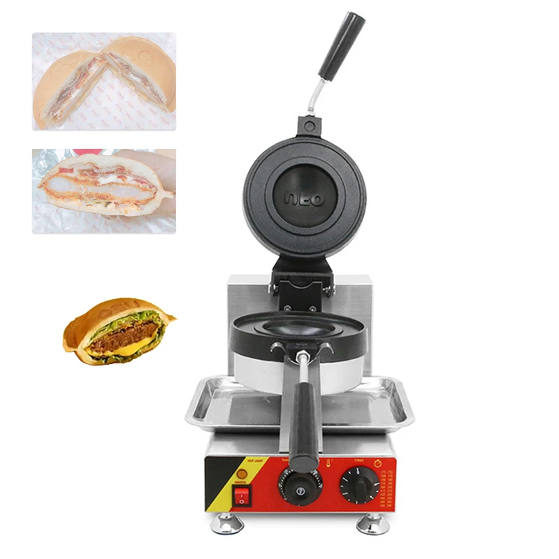 Máquina de prensado Brioche para hacer pan y hamburguesas, calentador de krapfren de helado de postre, 110V/220V, OVNI