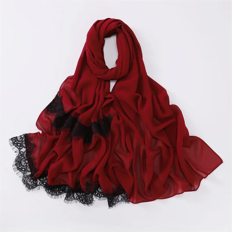 Простой классический кружевной Цветочный пузырьковый шифоновый мгновенный