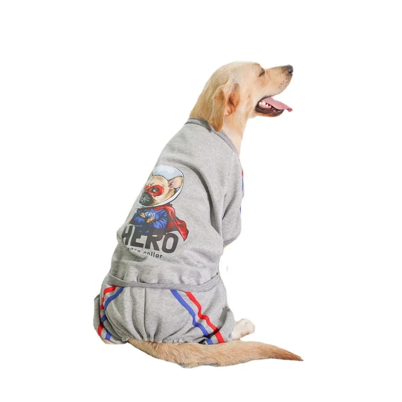 

Luxury Pet Dog Sweater Winter Fleece Warm Hoodie Four-legged Cotton Coat Golden Retriever Samoyed Husky Large Small Dog Jumpsuit