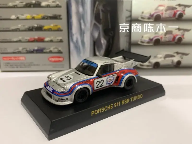 

1:64 KYOSHO porsche 911 RSR Turbo martini #22 #21 Collection die cast alloy trolley model ornaments gift