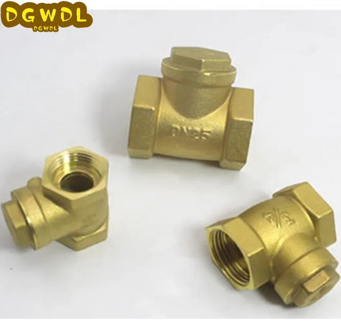 1/2 &quot3/4&quot 1&quot латунный горизонтальный обратный клапан BSP поворотный с внутренней