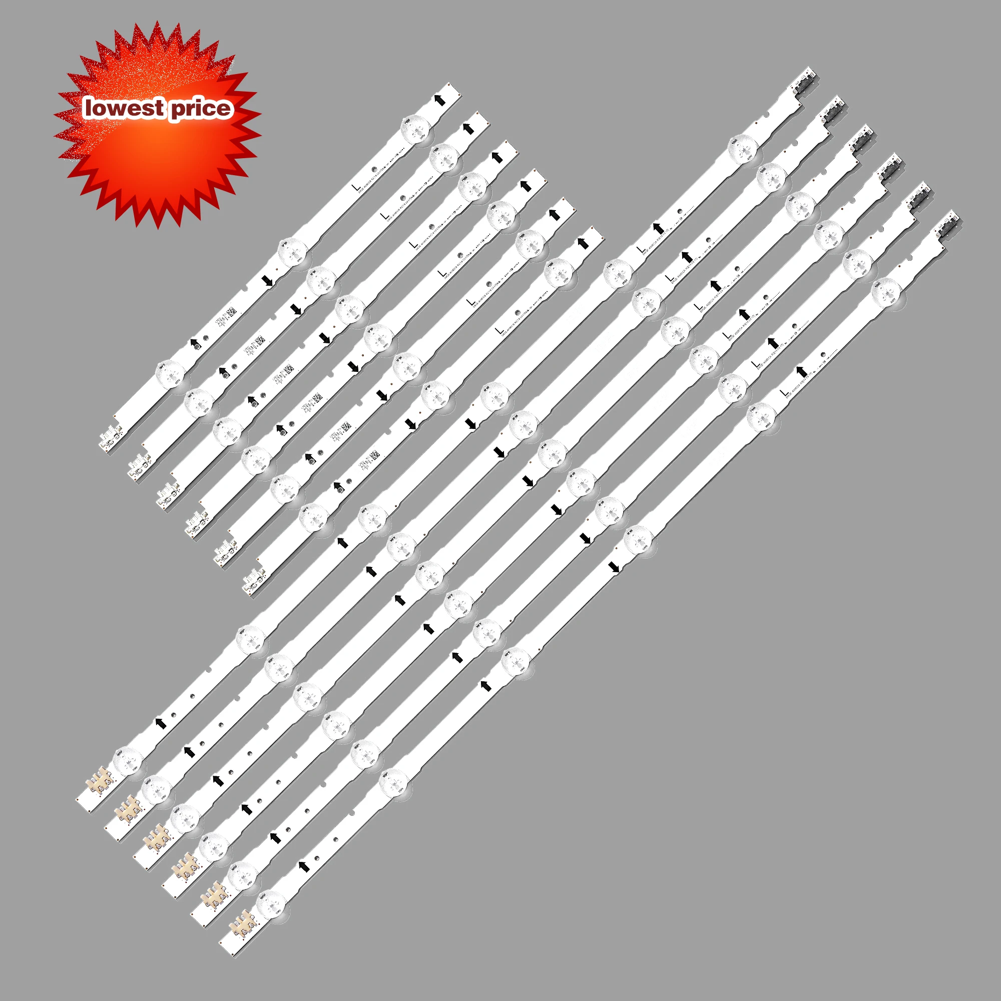12 PCS/set LED backlight strip for Samsung UE48H6400 UE48J5600 UE48J5600 UE48H5000 UE48H5500 UE48H6200AK D4GE-480DCA 480DCB-R3