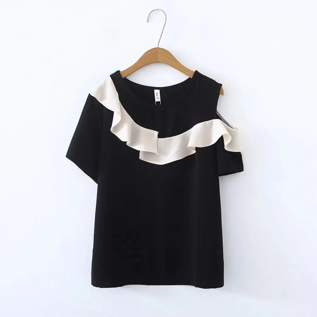 

Summer 2022 New Fashion Pregnant Women Leisure Short Sleeve T-Shirt Women Black