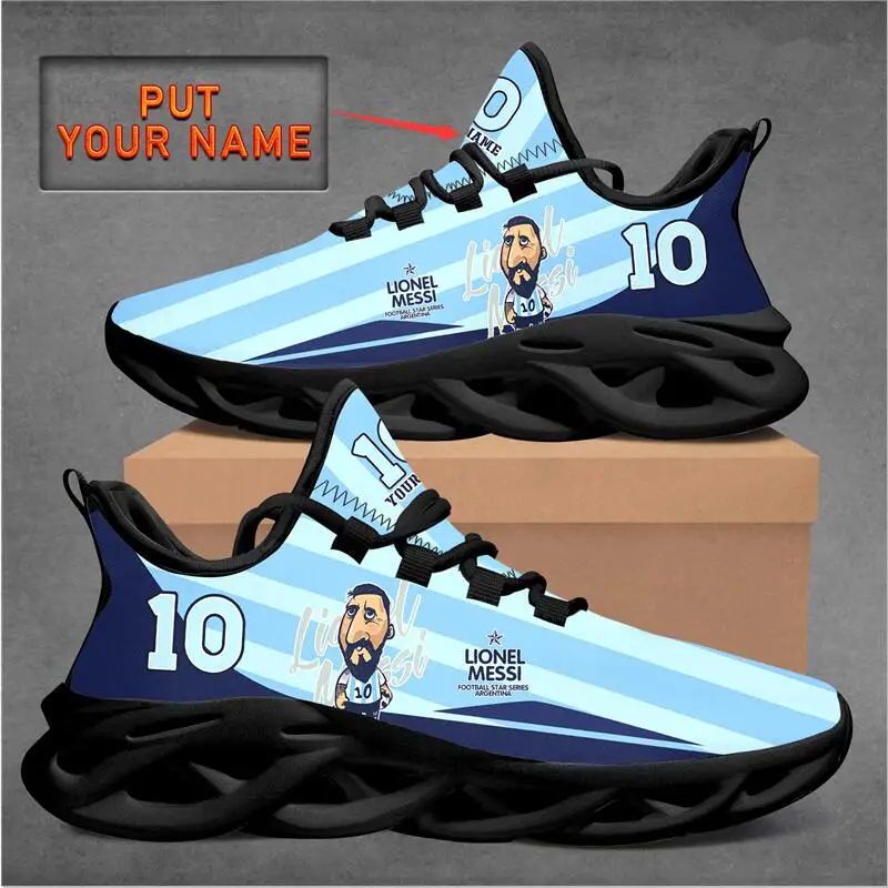 

3D-печать имени на заказ, звезда футбола, мультфильм, анимация, изображение 10 Месси, Мужская Женская Мужская сетка, макс. звёзда