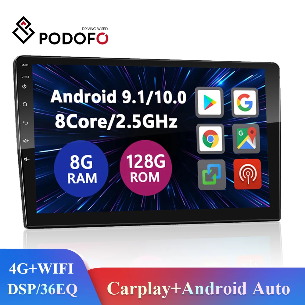$59.19 Podofo 2 Din Android 7 9 10 Inch Carplay Car Multimedia Player 4G For Volkswagen Nissan Hyundai Kia Toyota Hyundai Ford Renault