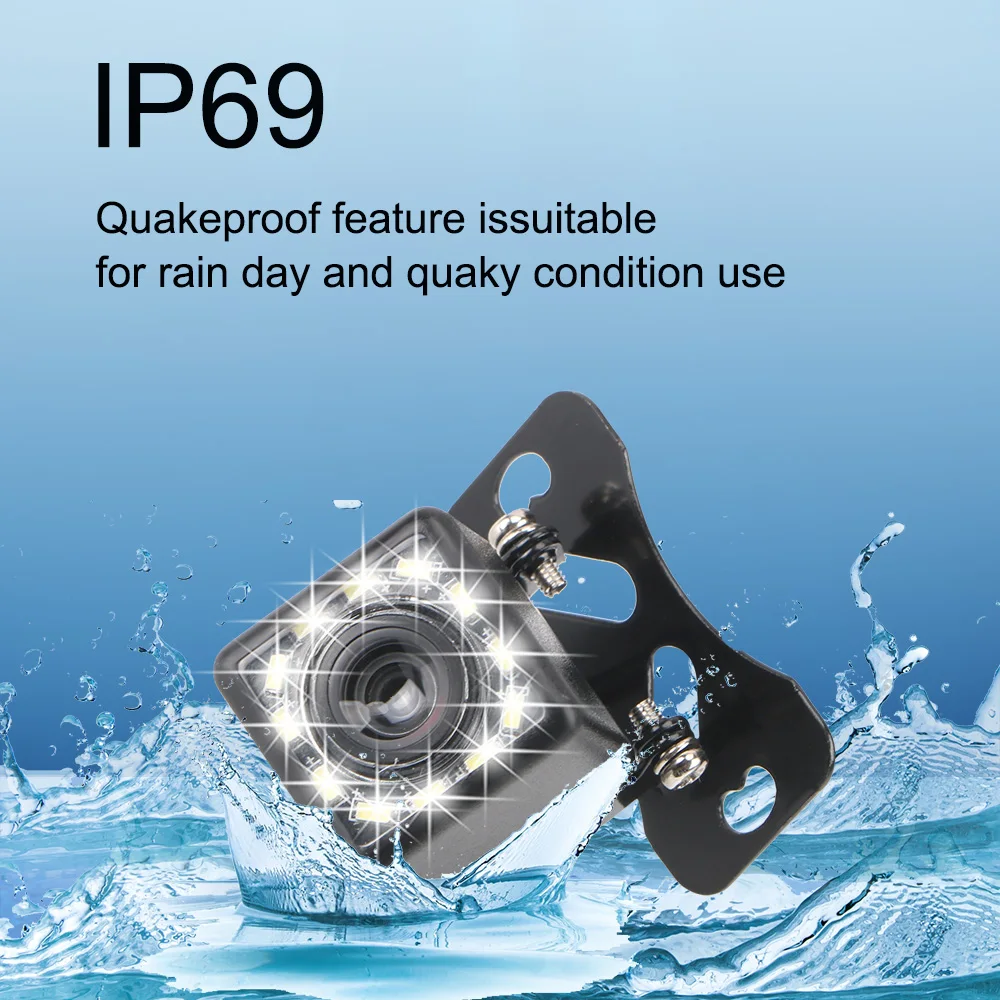 Автомобильный монитор заднего вида водонепроницаемая инфракрасная камера с