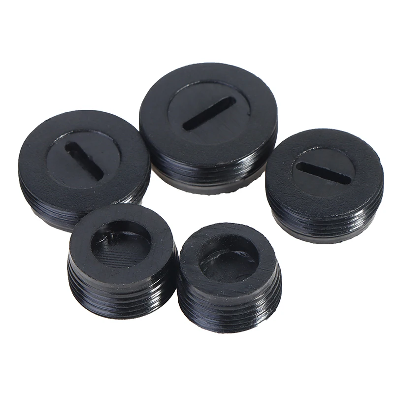 10pcs Black Plastic Screw Carbon Brush Holder Caps Case Dia. 12mm/13mm / 14mm / 15mm / 16mm / 17mm/18mm / 20mm / 22mm