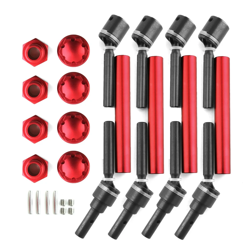 

4 шт. 8996X Расширенный приводной вал CVD с шестигранным колесом для 1/10 Traxxas MAXX 2,0 V2 89076-4 WideMaxx детали для модификации радиоуправляемых автомобилей, 4