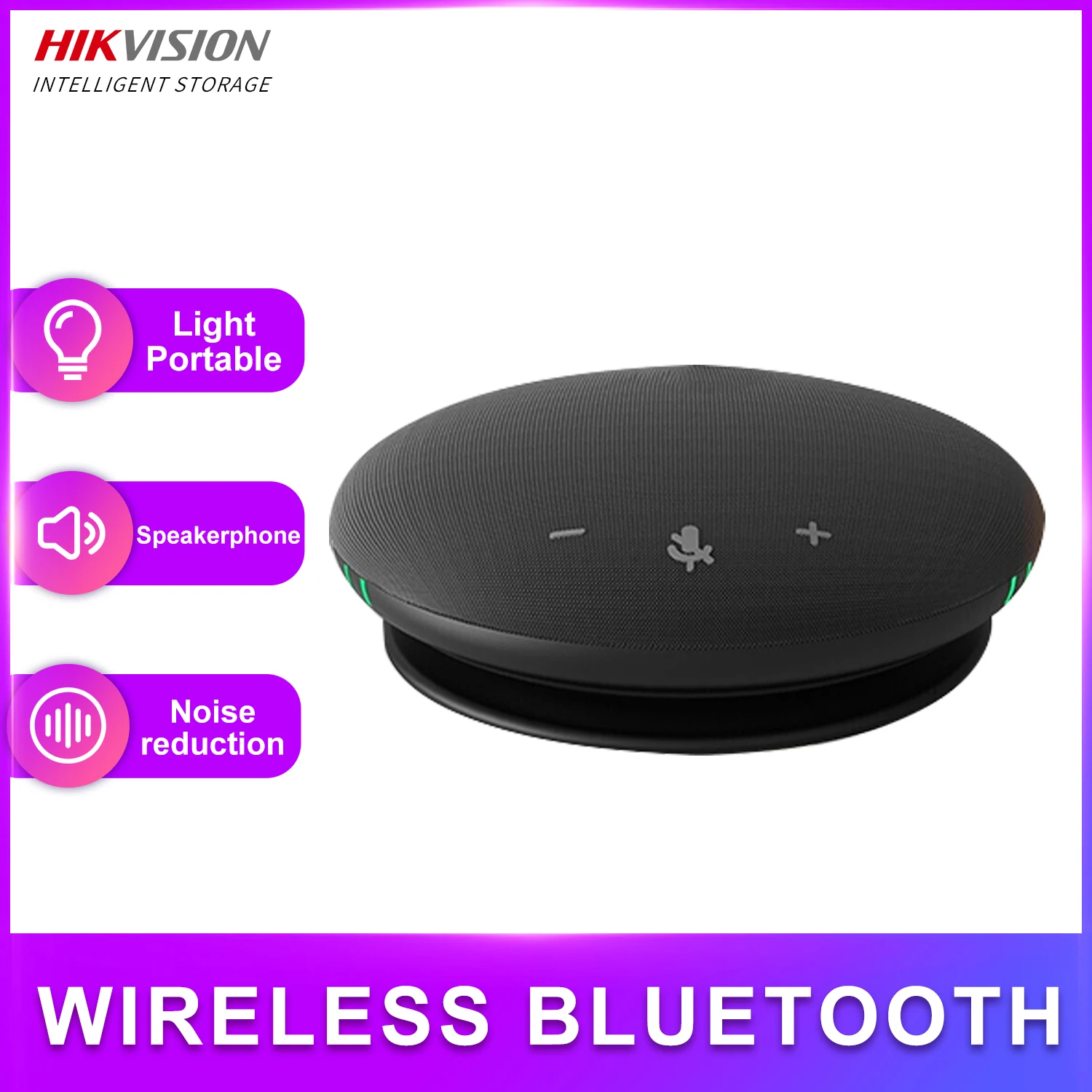 

Hikvision Bluetooth Speakerphone Conference Speaker with Built-in Omnidirectional Microphone, Enhanced Voice Pickup