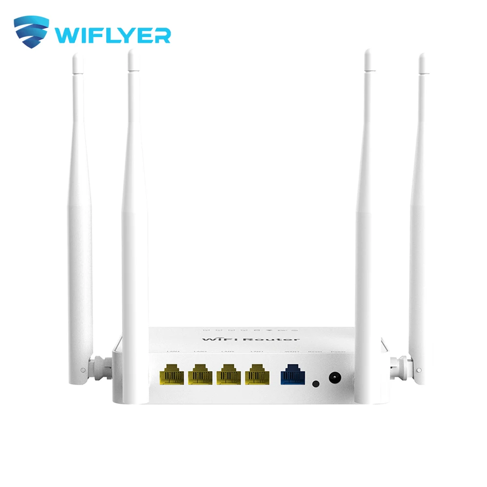 Wiflyer 300Mbps Wi Fi Router Wireless Wifi For 4G USB Modem Russian Menu Omni II Openwrt Stable Wi-fi Signal 4*Antenna 2*2 MIMO