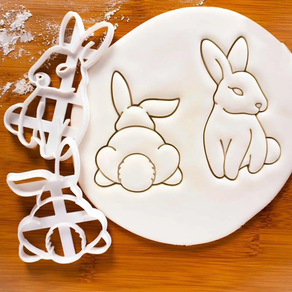 

3d Rabbit Easter Bunny Cookies Cutter Diy Decoration Candy Chocolate Molds Tool Baking Accessories Kitchen Biscuit A7a9