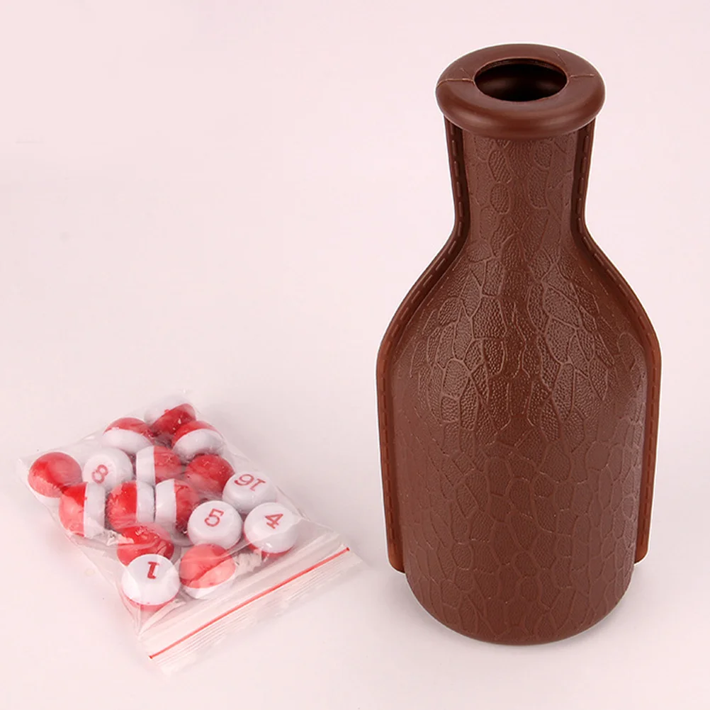 

1PC Billiard Shaker Bottle Pea Pool Shaker Bottle Tally Pool Balls Dice Bottle Numbered Tally Balls