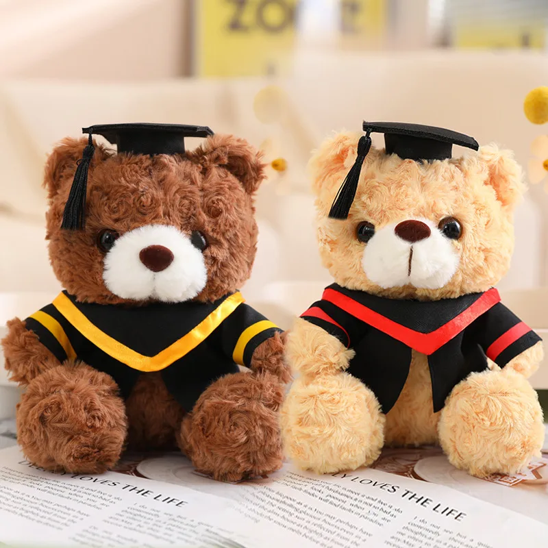 

23/28cm Cute Graduate Dr. Teddy Bear Plush Toy Cartoon Stuffed Animals Bears Plushies Dolls Graduation Gifts for Girls HomeDecor