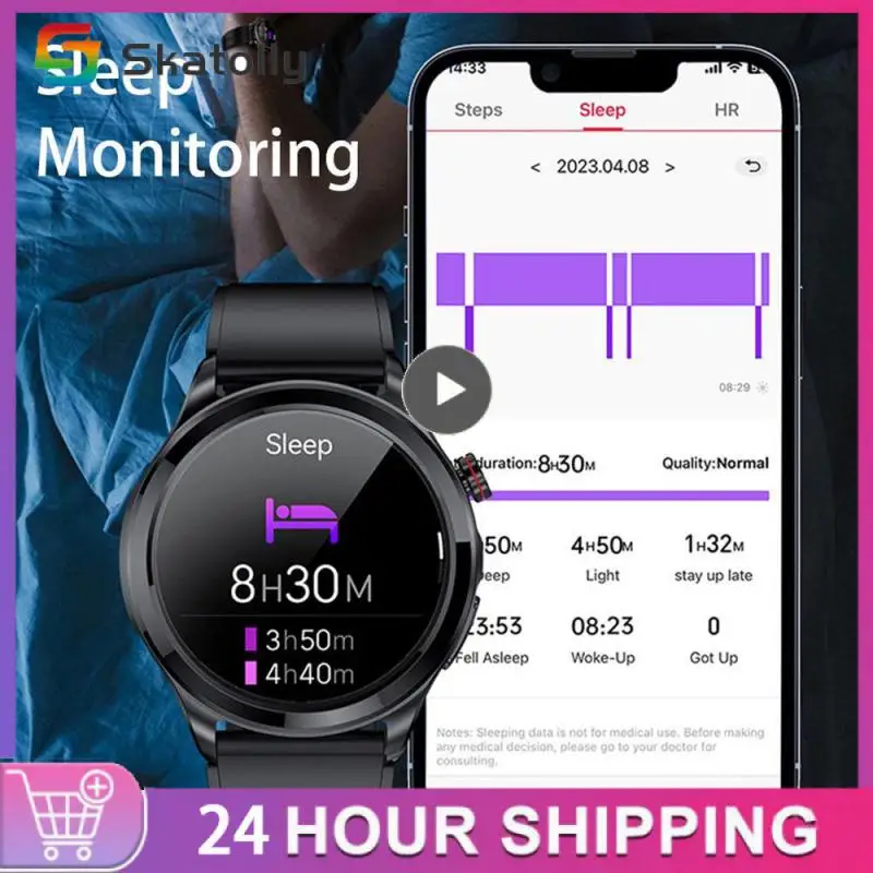 

Full Touch Smart Watch Android Fitness Tracker Sleep Tracking Heart Rate Blood Oxygen Large Screen Ios