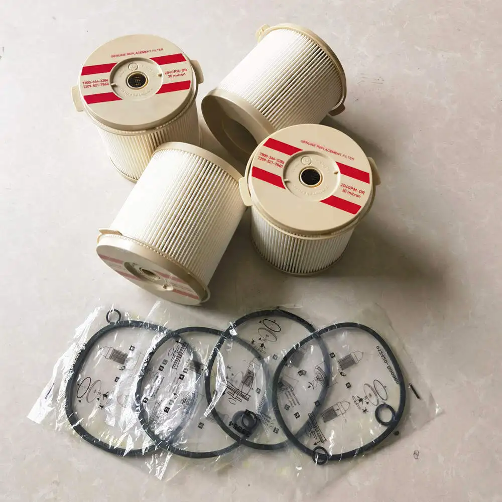 

4 шт. топливный фильтр 2040PM 2040TM топливный сепаратор воды, фильтр для лодки грузовика 900FG 900FH 10/30 микрон, запчасти для грузовика