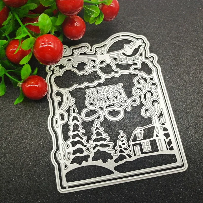 

Новое поступление 2022, металлические Вырубные штампы для скрапбукинга «сделай сам», искусственный снеговик, Рождественские Элементы, Рожде...