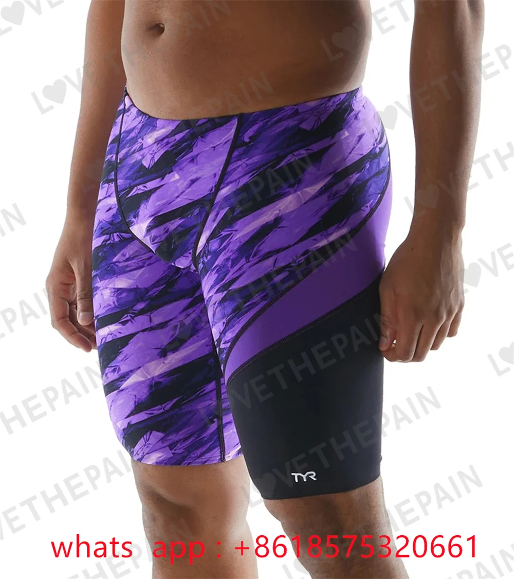 TYR Men's Vitric Jammer Swimsuit Summer Trunks Swim Quick Dry Uv Surf Team Swimming Surf Trunks Beach Shorts Gym Jammer Swimsuit