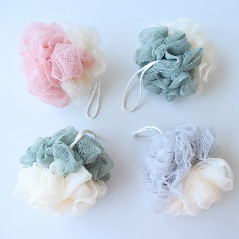 

Two-color Large Bath Ball Bath Flower Bath Ball Rubbing Back Bath Flower Color Matching Home Bath Bath Ball