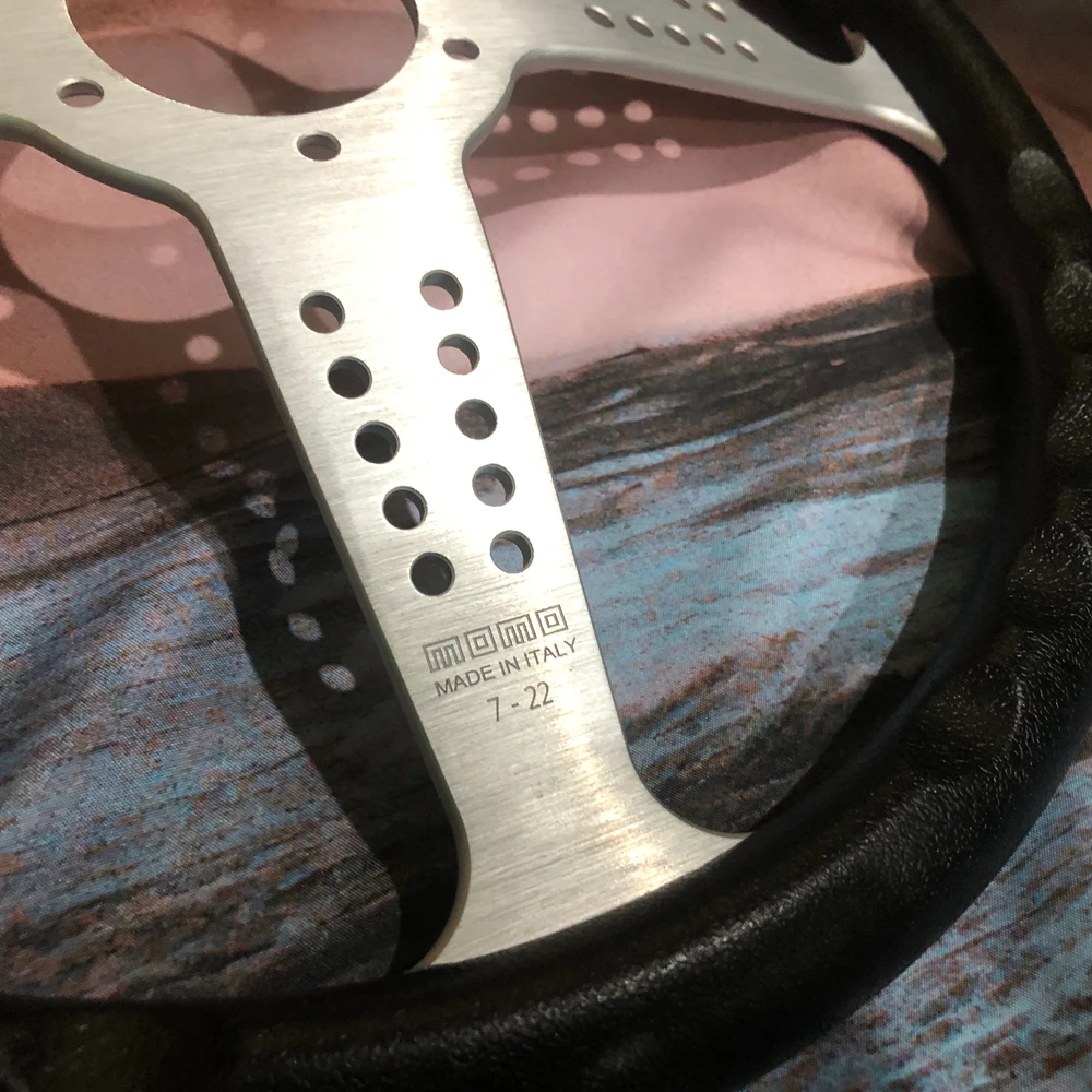 350 мм классическое универсальное гоночное рулевое колесо GRAND PRIX MOMO JDM PU Volantes для VW