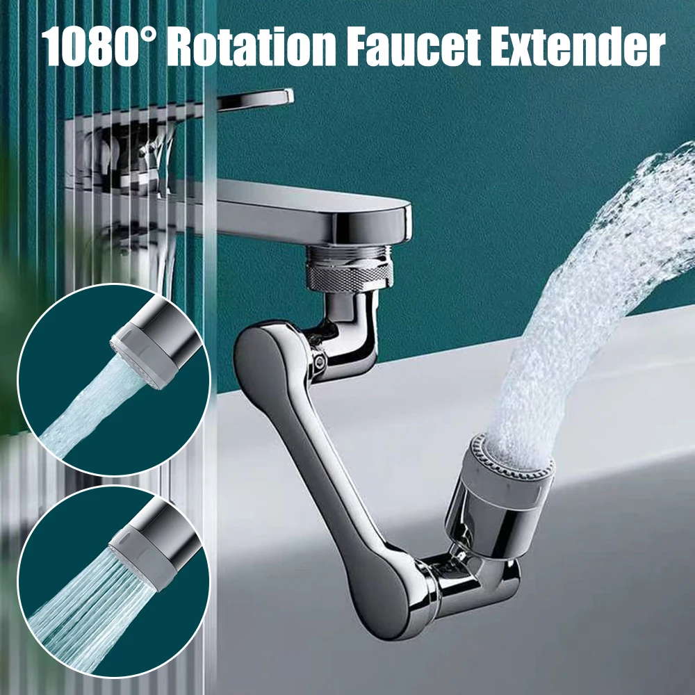 

Splash-proof Rotating Faucet Foamer Aerators Faucet adaptor Adjustable Water Filter Water Saving 1080° Rotatable