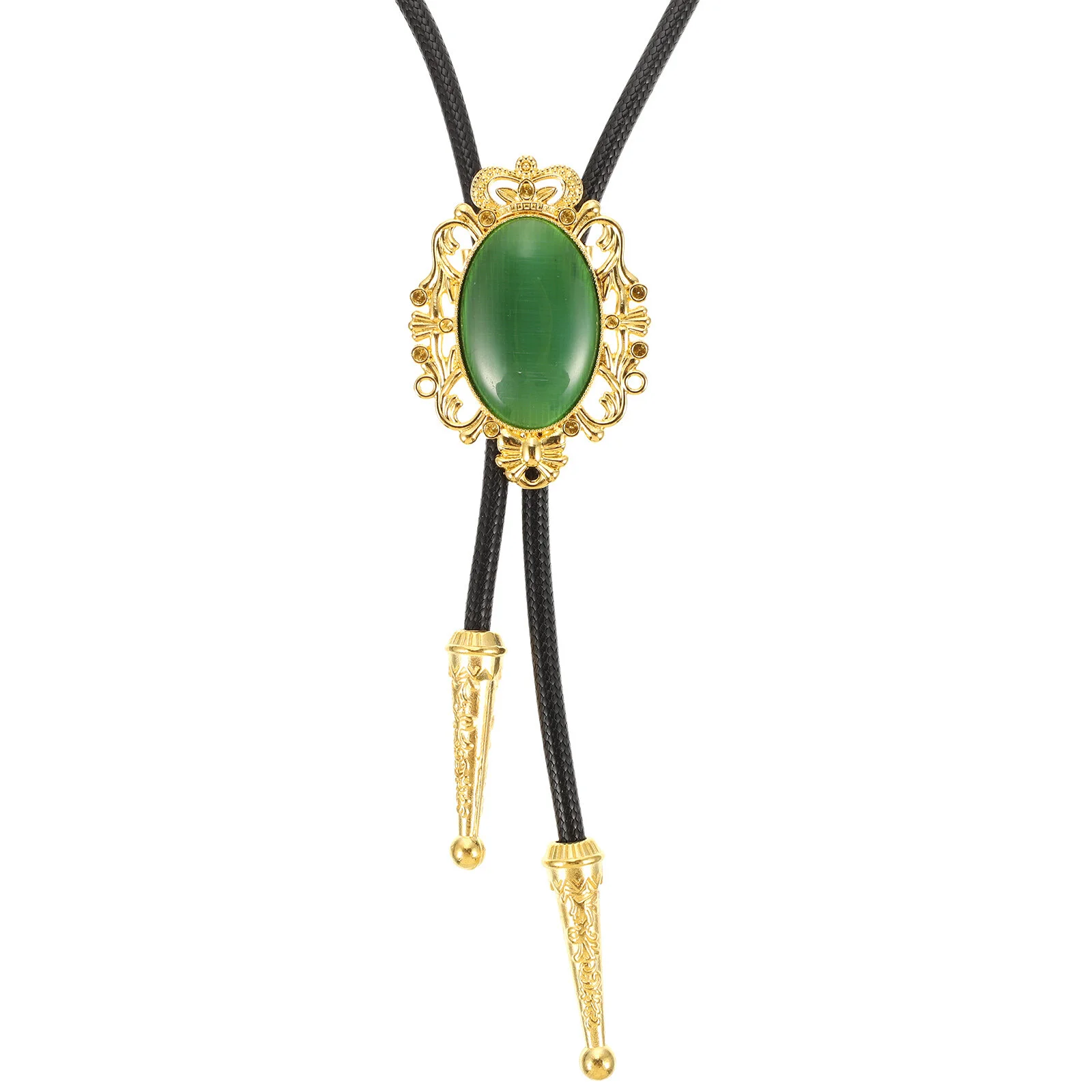 

Emerald Necklace Agate Bolo Tie Decoration Men's Accessories Mens Vintage Ties Necktie
